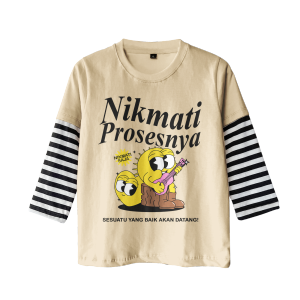 Kaos Lengan Panjang Salur Vintage Series Anak Laki Laki dan Perempuan