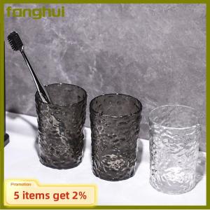 fanghui Nhựa Nước súc miệng bàn chải đánh răng cup với xử lý Home phòng tắm Tumblers xách tay Mug trong suốt bàn chải đánh răng chủ
