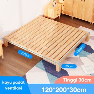 Dipan Tempat Tidur Kayu Solid Dengan Sandaran Empuk Divan Kasur Ranjang Kayu Tempat Tidur dengan Laci