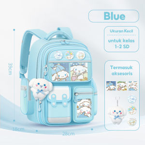 YooWoo Tas Ransel Anak / Tas Ransel Anak Perempuan / Tas Ransel Anak SD Perempuan / Tas Ransel Anak Perempuan Korea Style / Tas Ransel Anak Anti Air / Tas Ransel Sekolah Anak Dengan Gantungan Karakter