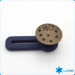 LoviRa Metal button jeans Retro style adjustable waist buckle removable extension