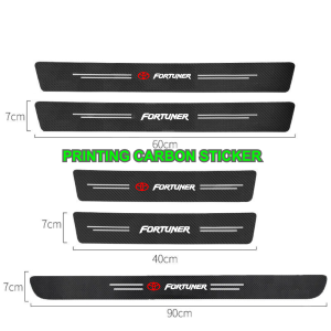 Stiker Pelindung Pintu Mobil Toyota Fortuner Karbon fiber 3d Anti Gores Bagasi sillplate mobil toyota fortuner 9pcs sepaket