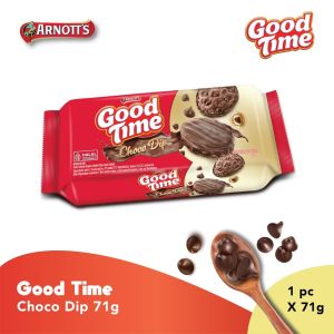 Camilan Makanan Ringan Kukis Cookies Good Time Classic Chocolate Rainbow Coffee Choco Dip Double Choc 71 Gram