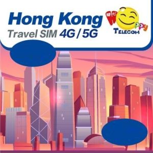 Happy Hong Kong SIM Card | 5G/4G | 3–30 Days | 1–30GB High-Speed Data + Unlimited Data | Prepaid Travel SIM | Plug & Play