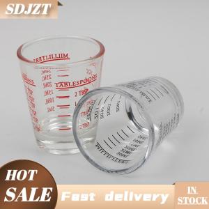 SDJZT 1PC 30 ml thủy tinh đo cup với quy mô bắn thủy tinh lỏng thủy tinh ounce cup