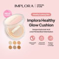 Implora Healthy Glow Cushion - Tersedia 6 Shade Warna - Ringan - High Coverage - Meratakan Warna Kulit - Matte - ken Herbal. 