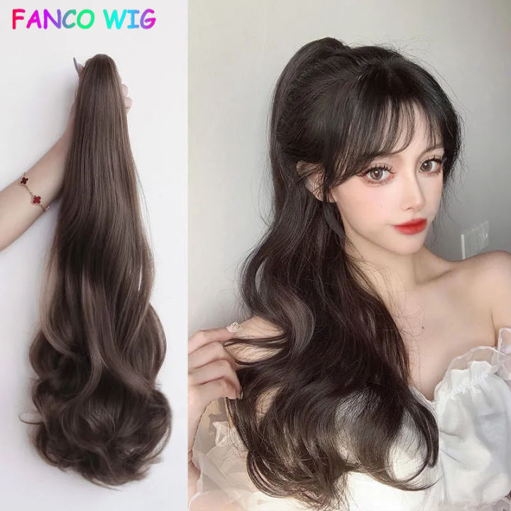 S-noilite Clip-In Ponytail Hair Extension - Synthetic Curly/Wavy/Straight - One Piece Clip