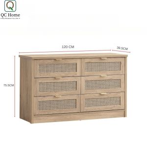 QC Home Drawer Chest | Almari Baju | Wardrobe storage | Kabinet Laci | Bedside Tabel Nara