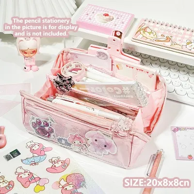 TEMPAT PENSIL KOREA MULTI SEKAT UKURAN JUMBO