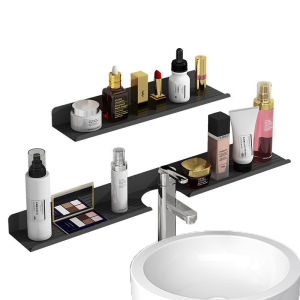 Baokemo Bathroom Shelves U-shaped Faucet Wall-mounted Toilet Bathroom Wash Basin Storage Rack Storage Rack Shelves