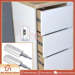 Door Drawer Push To Open Magnetic Catch Cabinet Touch Latch Cabinet Catches Push To Open Door Catch Magnetic Push Latch Rebound Device Drawer Soft Quiet Damper Buffer Furniture Hardware