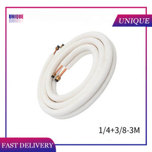 Air Conditioner Tube 1/4+3/8 Insulated Aluminum+Copper Pipe 3mtr Air Conditioning Pipes Copper Tube For Aircon
