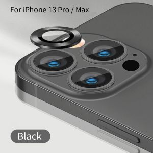 [1Pcs] Tempered Glass Metal Ring Camera Lens Protector Film For iPhone 16 Pro Max 15 Pro Max 14 13 mini 12 11 Pro Max 15 Plus 16 Plus