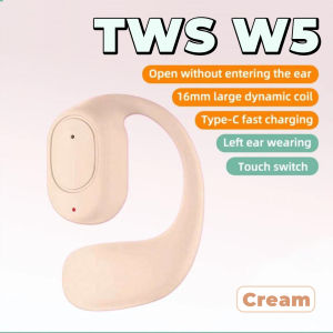 Mocho Headset Bluetooth Single Earphone Wireless W5 Murah Music HiFi Stereo Sound All tipe TWS Sport
