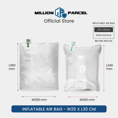 MillionParcel Inflatable Air Bag | Inflatable Air Cushion Bag | Air Pillow Packaging | Void Fill Air Bag | Bubble Wrap Style Protective Packaging
