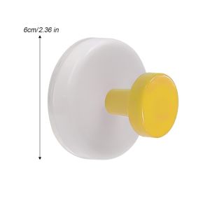 5pcs Suction Cup Hook / Colorful Strong Suction Cup Hooks / No Drill Clothes Wall Hooks / Waterproof Plastic Storage Hanger / Home Organizer
