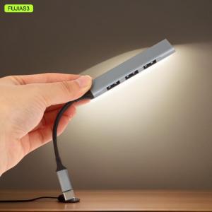 【E-WOITD】 1 Piece PC phụ kiện máy tính USB 3.0 HUB USB Hub 4 cổng tốc độ cao loại C SPLITTER 5Gbps Multiport Hub 4 USB 3.0 2.0 cổng