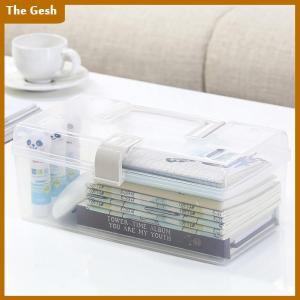 [The Gesh] Mask Storage Box With Handle Household Dust-proof Sealed Large-Capacity Box Waterproof Dustproof Sundries Storage Box Holder