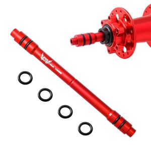 JPTD 12/15 To 9 Bike Barrel Shaft Hub 100MM/135MM/148MM Aluminum Alloy Quick Release Conversion Shaft Thru Axle Adapter Straight Tubular Conversion Shaft 12/15 To 9 Mountain