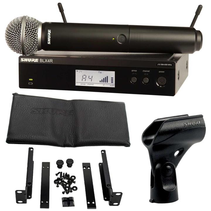 Shure BLX24R/SM58 Wireless Handheld Microphone System With Rack Mount