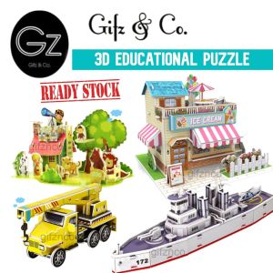 READY Stock:BUY 10 FREE 1 3D Puzzles Learning Education DIY Toys Pretend Play Doll House