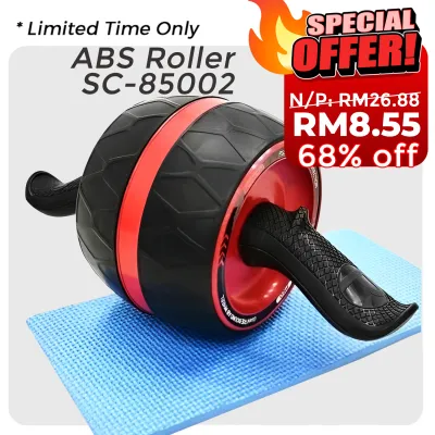 CLEARANCE [PRO] HEAVY DUTY ABS Roller Ab Roller Six Pack Abdominal Core Workout Exercise Fitness GYM with Free Knee Mat