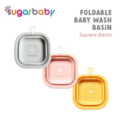 READY BANDUNG SUGAR BABY SUGARBABY FOLDABLE BABY WASH / BASKOM LIPAT PENCUCI MAKANAN PAKAIAN KECILIN BASIN LUCU DINO / RABBIT / SQUARE / BASKOM PENCUCI MAKANAN / HIJAU / PEACH / YELLOW/ BIRU / GREEN / GREY / ABU / KUNING / BLUE