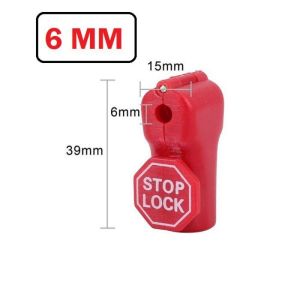 100pcs Stop Lock Security Display 6mm Stoplock Security Kunci Anti Maling Kunci Ram Magnet Pengunci Rak Display