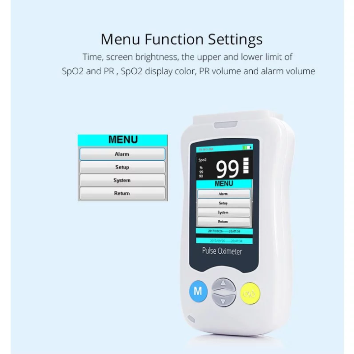 Yonker Handheld Pulse Oximeter Blood Oxygen SPO2 Heart Rate Monitor for ...