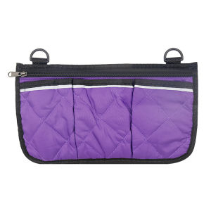 Wheelchair Side Organizer Storage Bag Wheelchair Side Bags Accessories With Reflective Stripe Use Waterproof Fabric Wheelchair