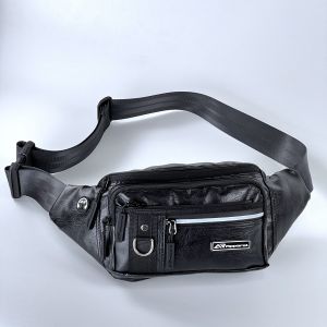 AR Apparel Tas Selempang Pinggang Pria Waistbag PU Leather Exclusive
