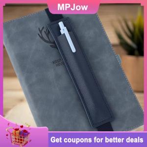 【MPJow】 PU Leather Elastic Notebook Band Holders Adjustable Pen Sleeve Pencil Pouch Holder Strap For Notebook Binder