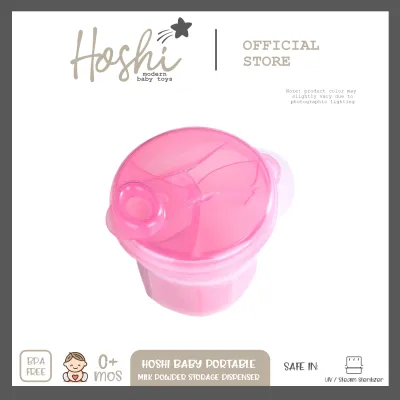 Hoshi Baby 3 Compartment Milk Formula Powder Storage Dispenser for Baby or Infant Milk 0mos+