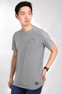 Elfs - Kaos Pria Oneck Pendek Katun Pocket Reveal Cat Tshirt Oblong