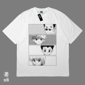 T-Shirt Hunter X Hunter Gon Killua Kurapika Leorio Anime Manga Wibu Jepang Kaos DJA Cloth
