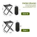Kursi Lipat Mini Portable dengan pouch untuk Camping Mancing outdoor MultiFungsi. 
