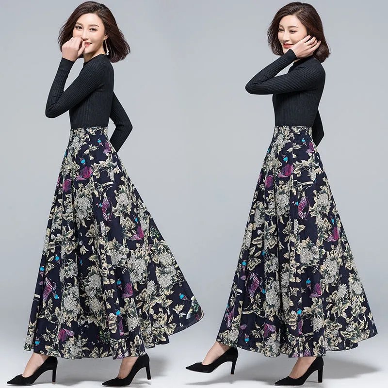 Long maxi skirts 3xl best sale