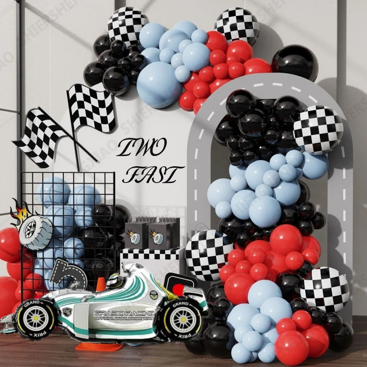 86pcs Racing Car Birthday Theme Party Decoration Set Racing Birthday