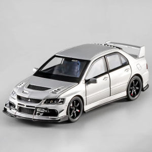 FC[RUM]1:32 Scale Mitsubishi Lancer EVO Alloy Car Model Light & Sound Effect Diecast Car Toys for Boys Birthday Gift Kids Toys Car Collection
