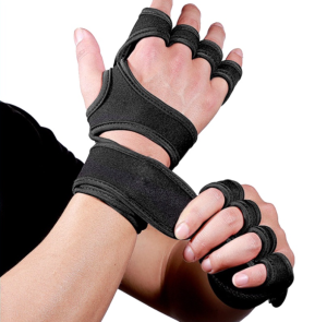 1 Pair Weight Lifting Training Gloves Fitness Sports Body Building Gymnastics Grips Gym Protector Fitness Cycling Glove