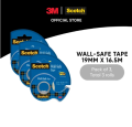 3M™ Scotch® Wall Safe Tape, With Dispenser, 1 roll/pack, 19 mm x 16.5 m, For office, school & art purposes. 