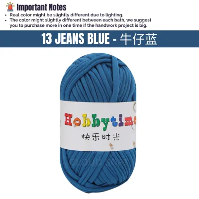 100G T-shirt Yarn Cloth Yarn Crocheted Candy Colors Sewing & Knitting Supplies for Bag Blanket Cushion