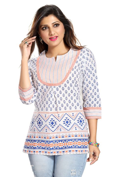 Kurti Women Indian New Design Kurtis Cotton Top Short Kurtis Kurta Tunic  Blouse Plus Size Pant Palazzo Set Saree Punjabi Suit Readymade UD145MMSC |  Lazada