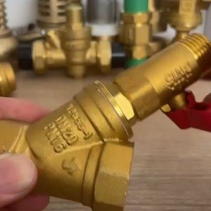 1/2 3/4 1 inch BSP Female Thread Brass Inline Y Type Filter Strainer Valve Pipe Fitting Connector