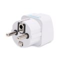Over Steker Converter Adaptor kepala charger Sambungan Colokan Listrik Gepeng Dan Kaki 3 ke 2 Stecker stop kontak Universal. 