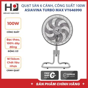 Quạt sàn ASIAVINA Turbo Max VY646990 100W | Bảo hành 2 năm chính hãng