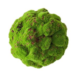 FDYRU Durable Artificial Moss Ball DIY Lifelike Flocking Green Ball Photography Props No Watering Faux Green Plants Home Garden