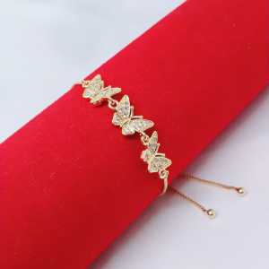 Gelang Serut Wanita Aksesoris Fashion Awet Tahan Lama Anti Karat Cocok Untuk Harian