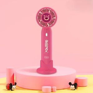 Quạt mini cầm tay quạt tích điện mini cầm tay họa tiết Disney dễ thương để bàn nhỏ gọn 3 tốc độ gió - Life Style 4U