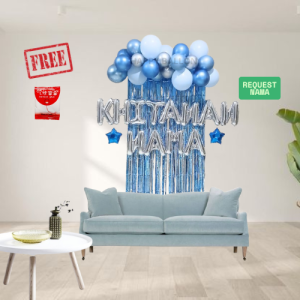 Paket Set Dekorasi Untuk Acara Khitanan Anak Laki-Laki Dengan Nama / Set Dekor Tasyakuran Khitanan Simple Murah